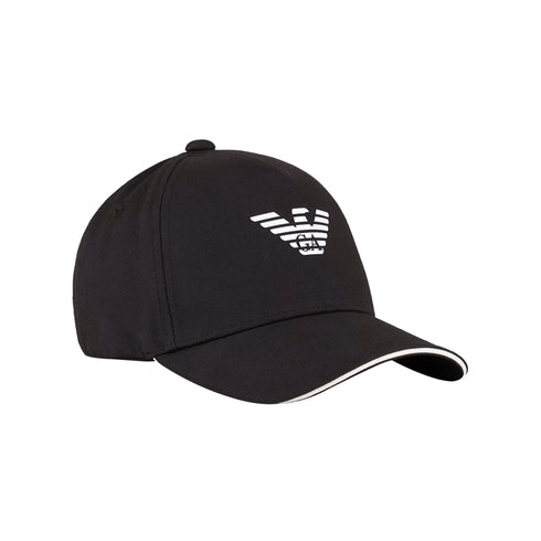 Emporio Armani Berretto con visiera Cappello Uomo con stampa logo Nero - Francavilla Moda